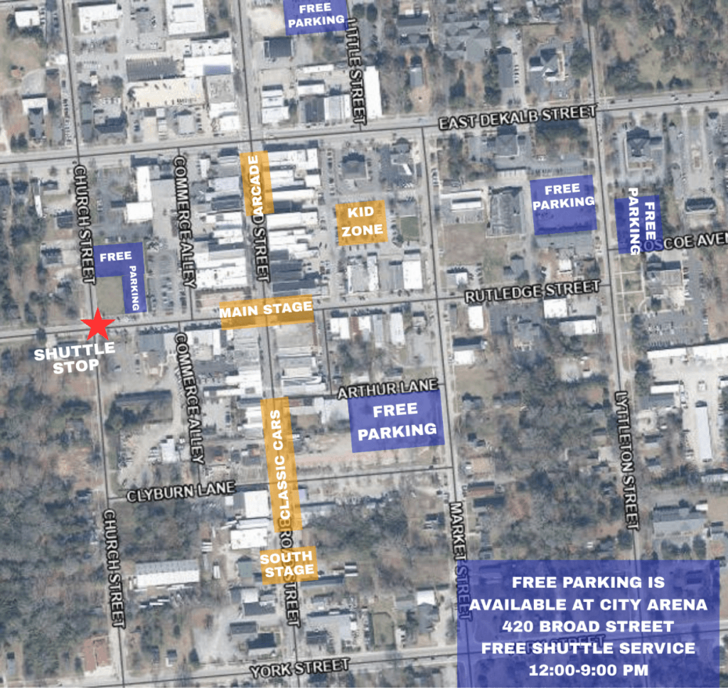 cupfest map - Experience Camden, South Carolina