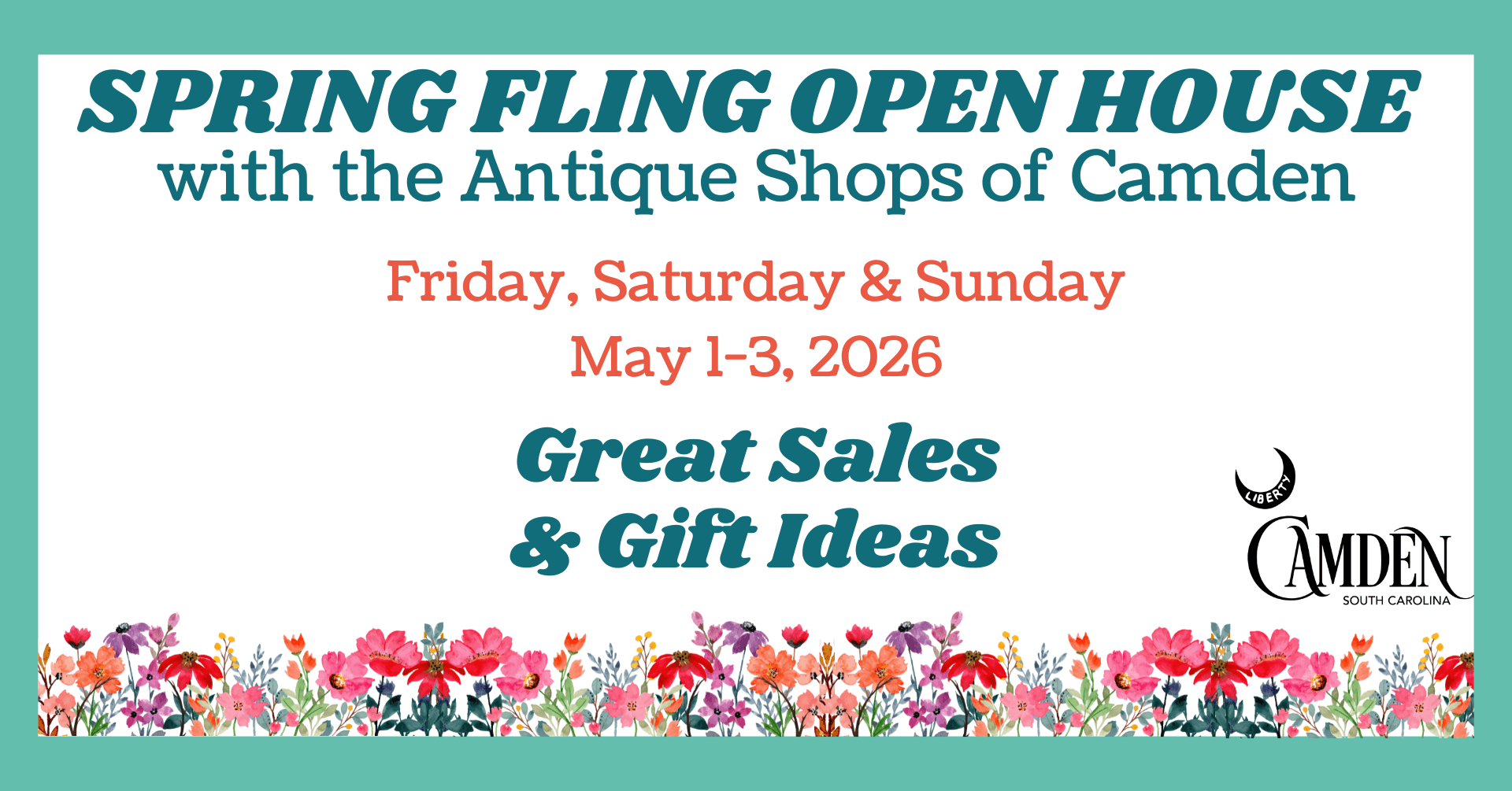 antique spring flingevent cover 26 - Experience Camden, South Carolina